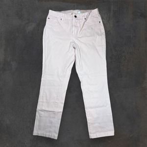 Chico's‎ Casual Pants Women's Size 0.5 (US 6) Stretch Straight Leg Light Beige